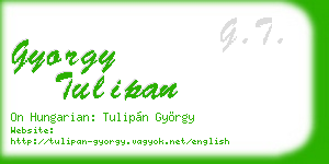 gyorgy tulipan business card